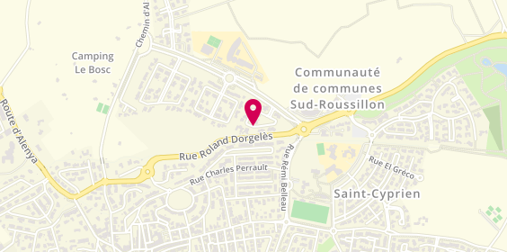 Plan de Brico Service, 1 Rue Roger Vercel, 66750 Saint-Cyprien