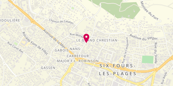 Plan de VSR Menuiserie, 228 Chemin Grand Chrestian, 83140 Six-Fours-les-Plages