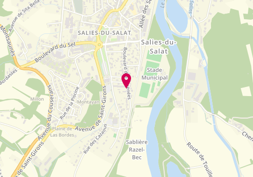 Plan de Frédéric CIROUANT Menuiseries Salisiennes, 30 Boulevard des Pyrenees, 31260 Salies-du-Salat