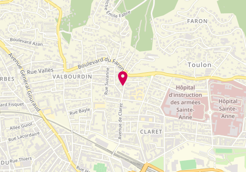 Plan de PALCY Habitat 83 Menuiserie, 674 avenue de Claret, 83000 Toulon