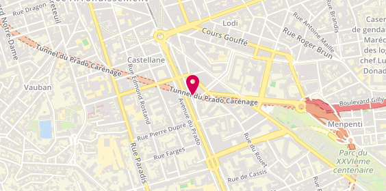 Plan de 555 Mobilier, 55 avenue du Prado, 13006 Marseille