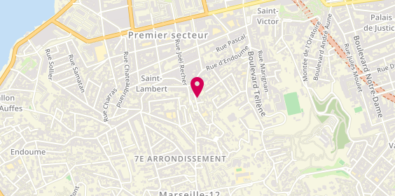 Plan de Societe Miroiterie Marseillaise, 9 Rue Vallon Jourdan, 13007 Marseille