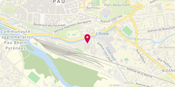 Plan de A.F.D.B, Avenue Gaston Lacoste Pont Lalanne, 64000 Pau