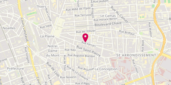 Plan de Menuiserie Marino & Fils, 67A Rue Ferrari, 13005 Marseille