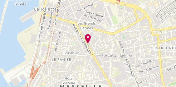 Plan de David CHUILLET menuisier, 54 Rue de la République, 13002 Marseille