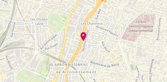 Plan de Jls Menuiserie, 6 Boulevard du Maréchal Juin, 13004 Marseille