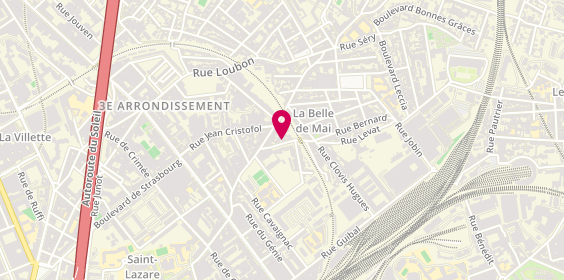 Plan de Emc Menuiserie, 15 Rue Levat, 13003 Marseille