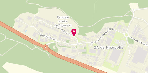 Plan de A & D Fermetures, Zone Aménagement de Nicopolis 85 Rue Bruyère, 83170 Brignoles
