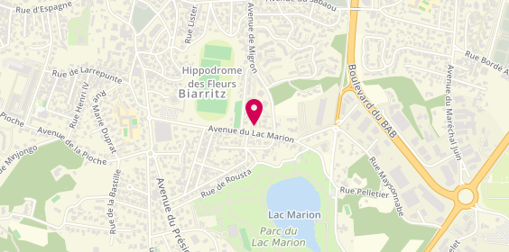 Plan de L'Atelier FG, 7 avenue du Lac Marion, 64200 Biarritz