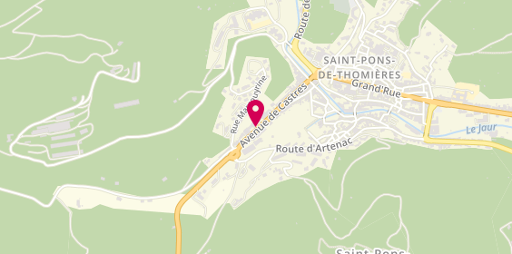 Plan de HENRY Matthieu, 60 Route Castres, 34220 Saint-Pons-de-Thomières