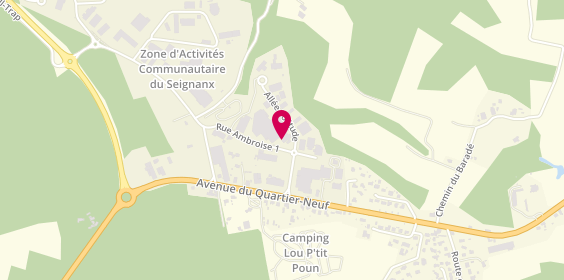 Plan de Hp Fermetures & Menuiseries, 130 Rue Ambroise 1, 40390 Saint-Martin-de-Seignanx