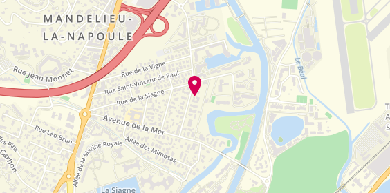 Plan de Alu Profil France (Apf), 196 Boulevard des Écureuils, 06210 Mandelieu-la-Napoule