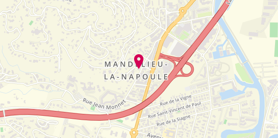 Plan de Store allure aluminium, 26 Rue Jean Monnet, 06210 Mandelieu-la-Napoule