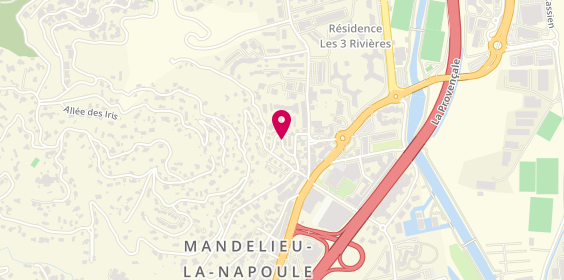 Plan de Alain Menuiserie Pose, 76 Rue Caylus, 06210 Mandelieu-la-Napoule