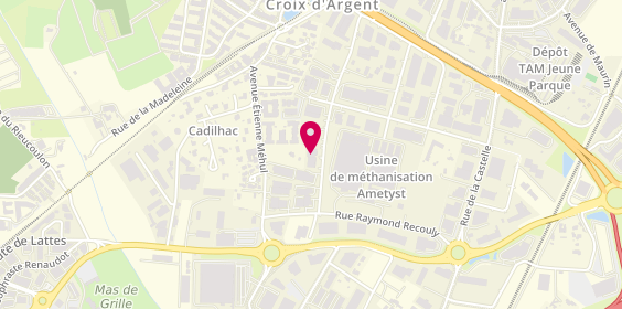 Plan de L'Atelier BAM, 464 Rue de la Jasse de Maurin, 34070 Montpellier