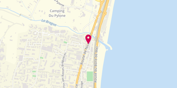 Plan de Cyber la Fontonne, Résidence la Brag 932 Route Nice, 06600 Antibes