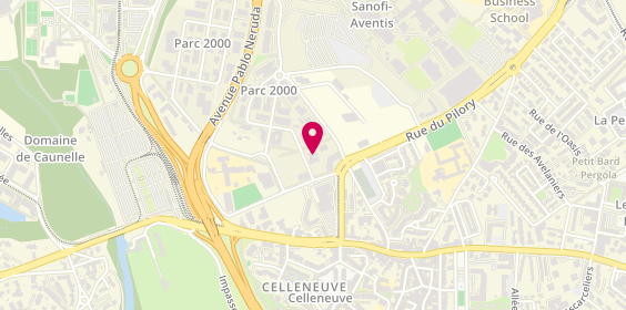 Plan de Jsk Menuiserie, 84 Rue Maurice Béjart, 34080 Montpellier