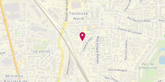 Plan de MF Menuiserie, 14 Rue Augustin Dassier, 31200 Toulouse