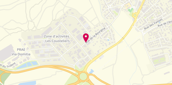 Plan de Authentik'Bois, Zone Artisanale Les Cousteliers 80 Rue Bourgine, 34160 Castries
