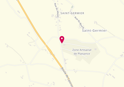 Plan de Patrice'S, Zone Aménagement De
Plaisance, 81210 Saint-Germier
