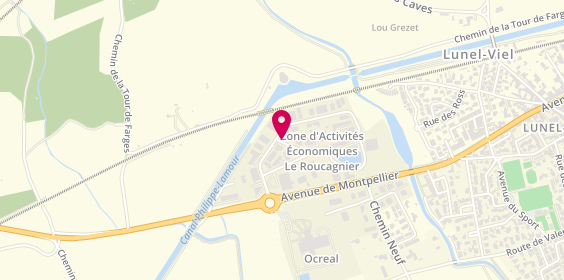 Plan de J.D Métallerie, 18 Rue Canal, 34400 Lunel-Viel
