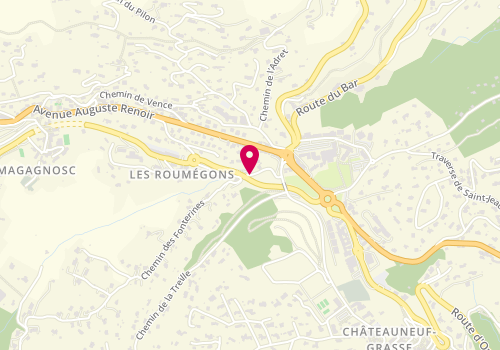 Plan de F.D Fermetures, 146 Chemin des Basses Treilles, 06740 Châteauneuf-Grasse