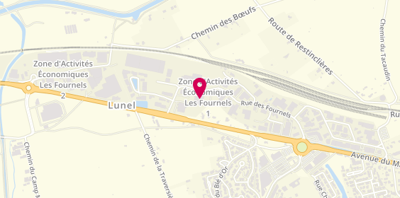 Plan de Ateliers Ducrot, 630 Rue des Fournels, 34400 Lunel