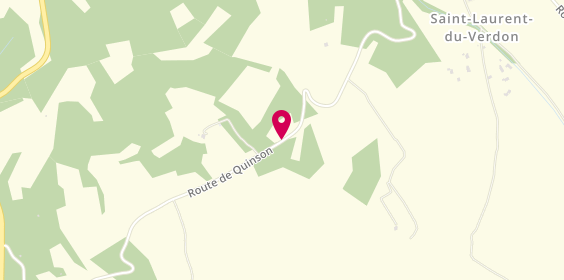 Plan de Creativ Bois, 12 Route de Quinson, 04500 Saint-Laurent-du-Verdon