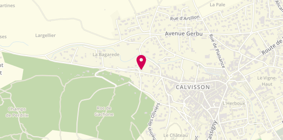 Plan de CBS Agencement, 12 Route de Saint-Etienne, 30420 Calvisson