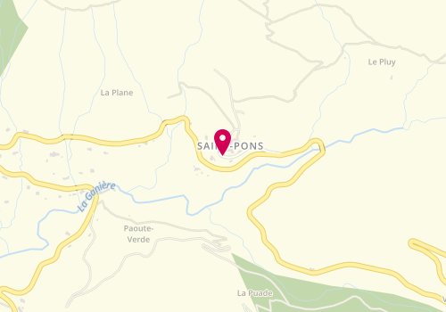 Plan de CALLEBAUT Philippe, 410 Chemin Hameau de Saint Pons, 06620 Gréolières