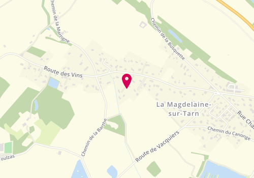 Plan de SAS Menuiserie RGE SCHLECK, 529 Route des Vins, 31340 La Magdelaine-sur-Tarn