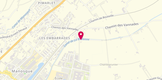 Plan de AMALRIC Paul Menuisier, 168 impasse des Champs de Pruniers, 04100 Manosque