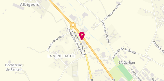 Plan de Miroiterie Delmas, 201 Route de Lamillarie, 81990 Puygouzon