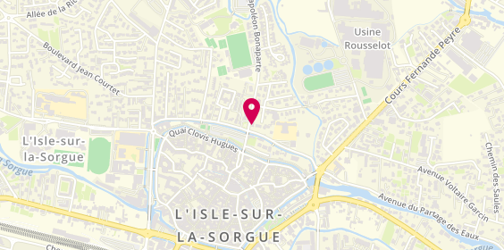 Plan de Aux Clés de l’Isle, 22 avenue Léon Reboul, 84800 L'Isle-sur-la-Sorgue