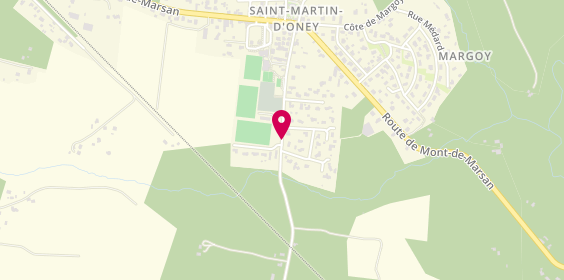 Plan de Anglade Menuiserie Generale, 1020 Route de Loubere, 40090 Saint-Martin-d'Oney