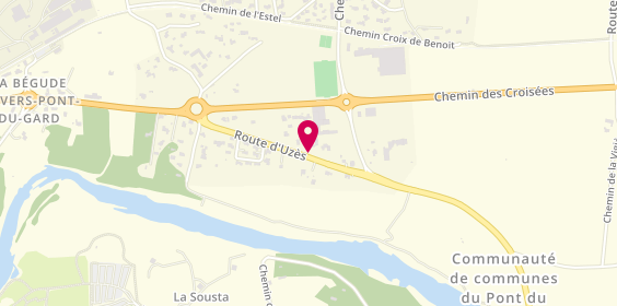 Plan de Aam Menuiseries, Route d'Uzes 11D, 30210 Castillon-du-Gard