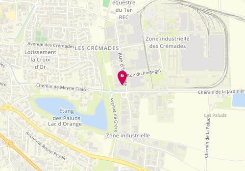 Plan de Menuiserie Sud Miroiterie, 276 Rue d'Irlande, 84100 Orange