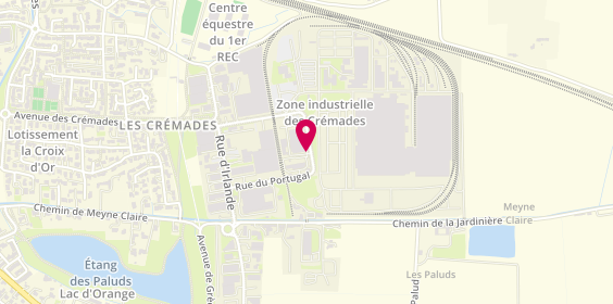Plan de Dms, Zone Industrielle Les Cremades 400 Rue Portugal, 84100 Orange