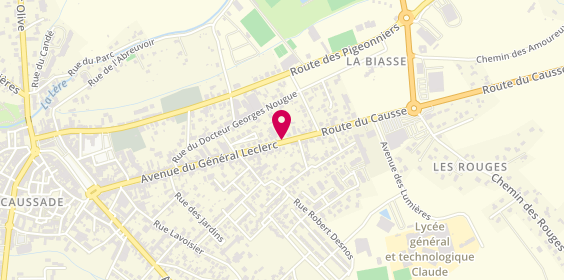 Plan de E.R.O Bois, 89 avenue du General Leclerc, 82300 Caussade