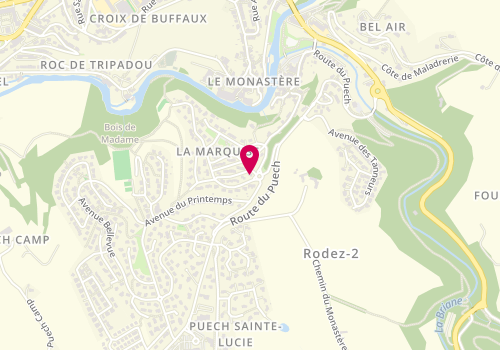 Plan de Menuiserie Salvan Rodez, 2 avenue du Vivier, 12000 Le Monastère
