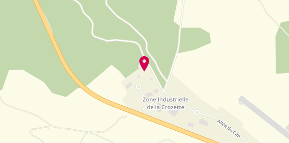 Plan de L'Atelier Créabois, 175 Route du Bos Zone Industrielle 
La Crozette, 46090 Le Montat