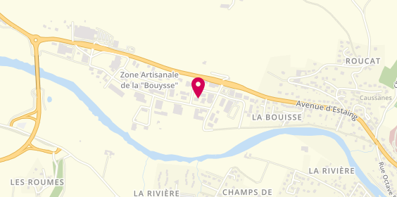 Plan de Nord Aveyron Menuiserie, Zone Artisanale Bouysse, 12500 Espalion