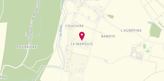 Plan de A.B Menuiserie, 12 Lieu-Dit Marquis, 33210 Bommes