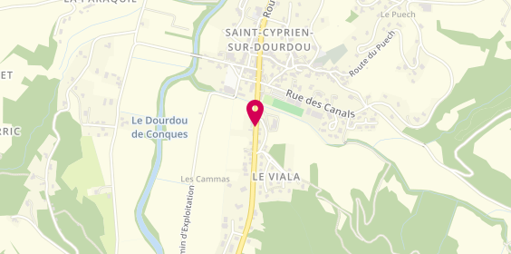 Plan de David Campanac, Saint Cyprien Sur Dourdou Route Rodez, 12320 Conques-en-Rouergue