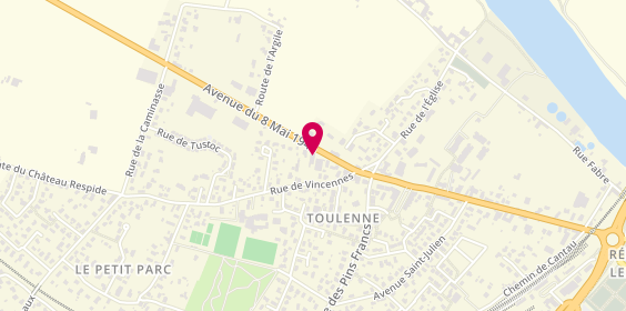 Plan de Appy Menuiserie Toulenne, 11 Rue de Vincennes, 33210 Toulenne