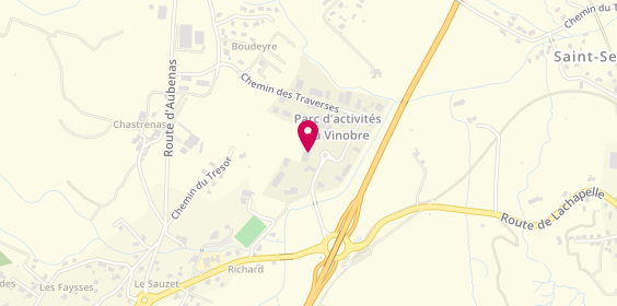 Plan de Ardèche Fermetures, 255 Les Traverses, 07200 Lachapelle-sous-Aubenas
