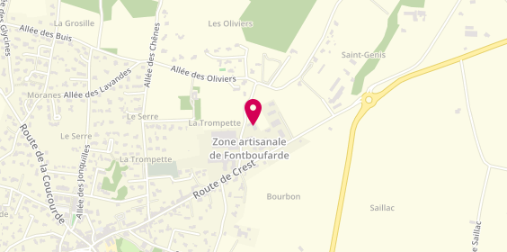 Plan de Entreprise de Menuiserie et d'Agencement près Montélimar - EMA ET ASSOCIÉ, 140 Route de Condillac, 26740 Sauzet