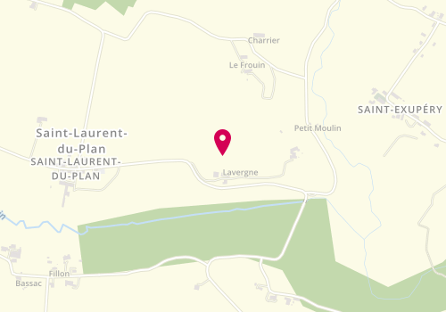 Plan de Philippe LEBLEU Menuisier Agenceur, Lieu Dit
Lavergne, 33190 Saint-Laurent-du-Plan