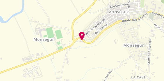 Plan de Menuiserie Monseguraise, 13 Route des Jardins, 33580 Monségur