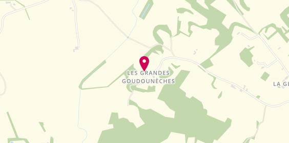 Plan de DESHAYES François menuiserie, Les Goudouneches
1224 Route de la Cassagne, 24560 Plaisance